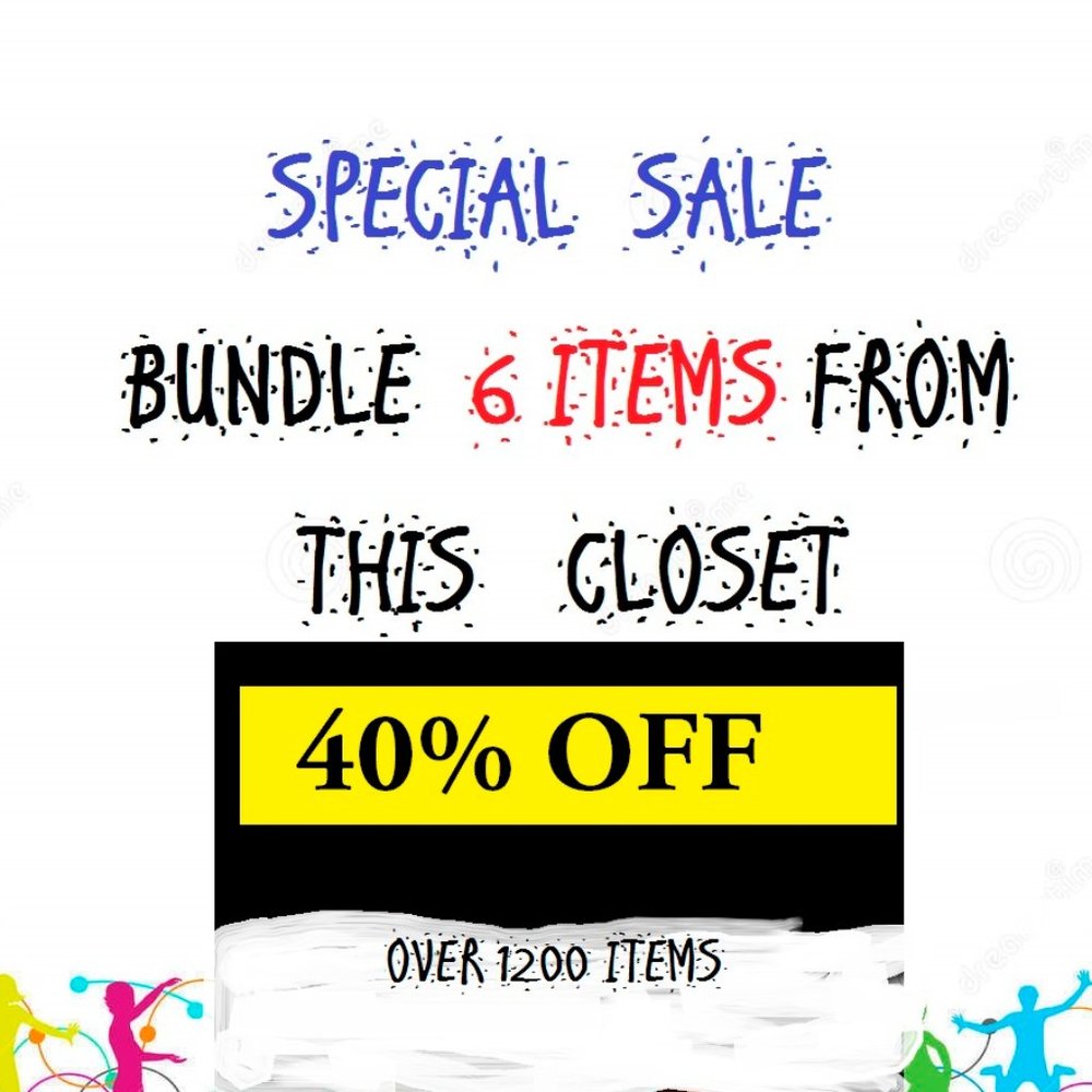 SPECIAL SALE BUNDLE ANY 6 ITEMS FOR 40% OFF